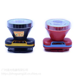 逐光056 led充电式头灯 新款式带显示 带调光头灯 黄光 8W 广东厂家生产