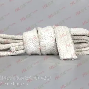 高温密封盘根,硅酸铝陶瓷纤维绳。耐温1000度陶瓷纤维制品,济南火龙供应