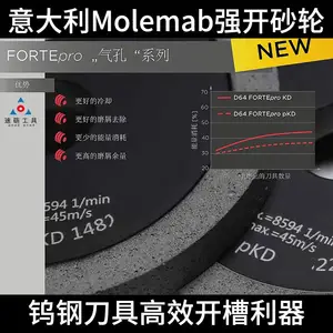意大利Molemab 1A1D125-T16-X10-H20瓦尔特大功率五轴工具磨强力开槽金刚石砂轮