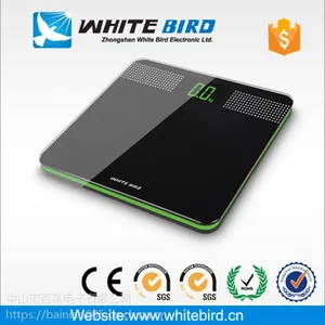 WHITEBIRD150kg玻璃厚度6mmLED通用人群人家用称、人体秤、健康秤、体重称、电子秤