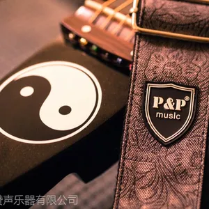 广州吉他背带工厂 P&P吉他背带批发 ***吉他背带 纯棉民谣吉他背带