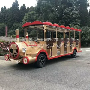 朗迈LM-TR14旅游电动火车14座 火车头观光车 主题公园观光小火车