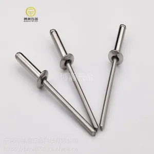 现货供应开口型扁圆头不锈钢抽芯铆钉gb12618开口圆头不锈钢拉钉