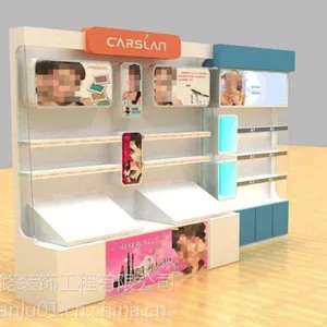 烤漆展柜,常规陈列展示柜,化妆品展柜