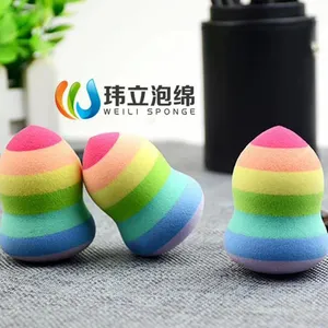 干湿两用美妆蛋 彩色葫芦海绵粉扑 斜切/水滴形海绵粉扑
