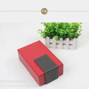 欣派包装红色充皮纸***丝巾盒