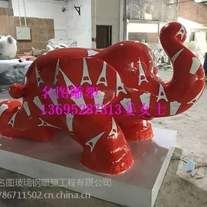 佛山玻璃钢卡通公仔雕塑厂家造型纯手工