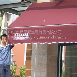 定制全盒式别墅阳台伸缩篷 商店门头遮雨遮阳篷 品质保障