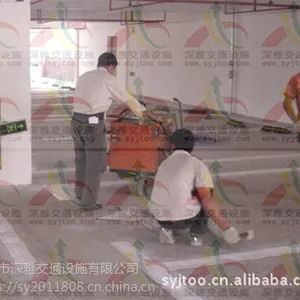 停车场车位划线,地下停车位标线,地下车库车位规划施工