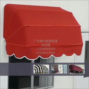 绿华雅新款雨篷 户外窗户阳台雨棚 伸缩折叠遮阳棚 摄影西瓜棚 法式篷