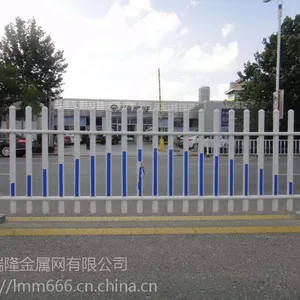供应贵州道路中心隔离栏 非机动车道护栏 塑钢护栏定做