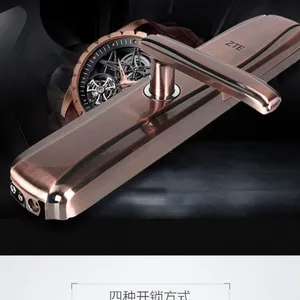 ZTE中兴智能锁535 杭州指纹锁 滑盖式 密码锁 古铜色