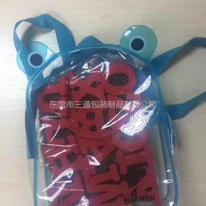 2019现货供应东莞PVC儿童背包,PVC儿童旅行套装袋