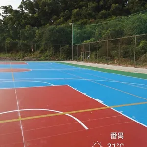 广西硅PU蓝球场 广西硅PU施工 广西硅PU材料厂家