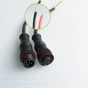 M12防水公母接插头6p防水插头线对线组装连接器批发