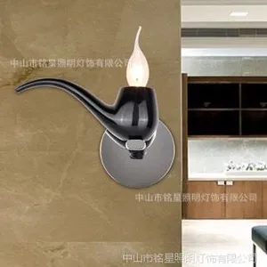 时尚壁灯厂家批发艺术烟斗壁灯过道床头卧室阳台潮流个性烟斗壁灯