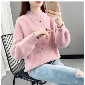 便宜女装羊毛衫 时尚韩版针织毛衣厂家 摆地摊货源批发