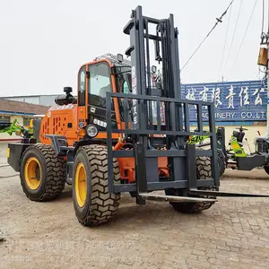 四驱越野叉车 装卸带侧移 3吨机械档叉车 雷波县丫 5吨柴油叉车