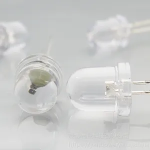 厂家直销 F8白发黄绿 F8黄绿光 8mm发光二级管 LED 指示灯