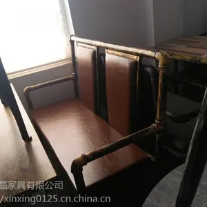 北欧咖啡厅沙发休闲西餐厅卡座沙发甜品奶茶店洽谈卡座桌椅组合