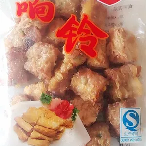 豆腐皮厂家直销 素食豆制品 杭州特产 干炸响铃 酒店专用250g/包