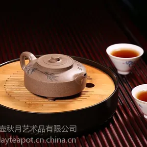玉成窑三足宝鼎(周盘壶)名家尹玉生全手工宜兴紫砂壶