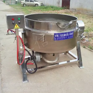 不锈钢燃气加热夹层锅 烧鸡烤鸭卤味煮锅 肉食品蒸煮夹层锅
