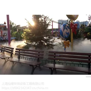 景区人工造雾系统，园林喷雾造景设备，喷雾除尘降温设施
