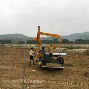 达沃加工定做履带式压桩机，大棚钻孔机