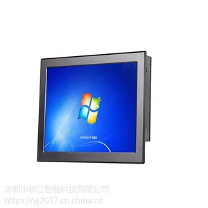 工业一体机19寸高清工控机高亮触摸屏显示器嵌入壁挂式安装