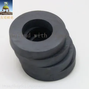 厂家直销磁铁 铁氧体圆环45*19*8 黑色***磁钢 高温200磁铁
