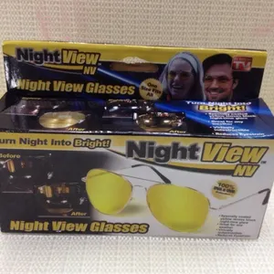 Night View NV Glasses 夜视眼镜 太阳眼镜 防眩光夜光驾驶镜TV