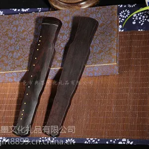 文雅琴式紫光檀对镇传统文化礼品 中国元素文房实用品 图书书画实用品