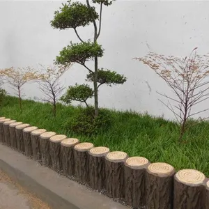 厂家直销水泥栅栏 小区围墙护栏 仿木栏杆