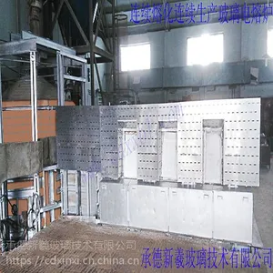 设计建造连续熔化、连续生产玻璃电熔炉