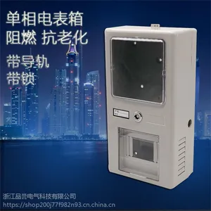 单相电子表配电盒 塑料电表箱 家用带回路强电箱 明装半户外挂墙