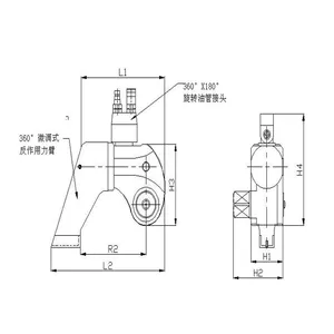 供应 驱动式液压扳手 YBQ系列 富春直销精度高达±3%扳手