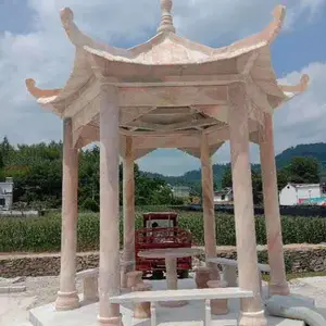 石凉亭，***石雕亭子价格，金玉石头凉亭