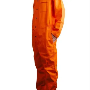 友盟AP-8300 橙色连体阻燃服 可水洗防火工作服