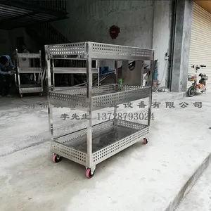 厂家直销不锈钢手推车不锈钢环卫手推车不锈钢小推车