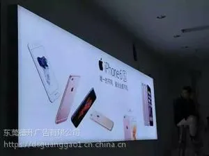 东莞诺基亚手机广告灯箱,喷绘布制作