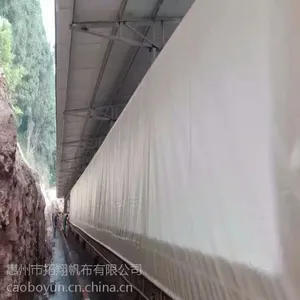 鸡舍卷帘安装视频包安装卷帘布价格养殖场围布多钱农场透光帆布买法三防产业用布农业