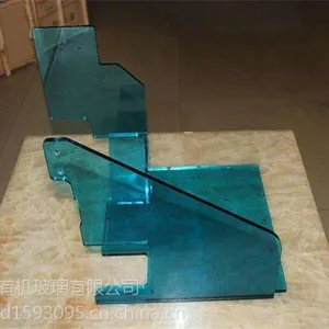 成都亚克力透明蓝防护罩,亚克力粘接热弯弧形挡板定制加工厂家,