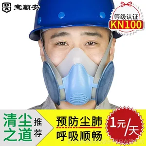 防尘口罩-宝顺安:KN100|工业|粉尘打磨|N100口罩|PM2.5 |防尘肺