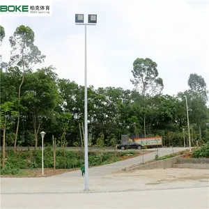 专业户外篮球场羽毛球场网球场灯杆 双头球场灯 球场灯杆