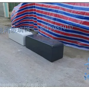 厂家实物图玻璃钢圆角条凳 简约时尚酒店商场休息椅定制