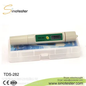 TDS-282 笔式电导率计防水自动温补低压提示可换电极