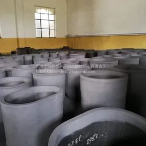 中频炉碳化硅坩埚化铝专用-大口径碳化硅坩埚