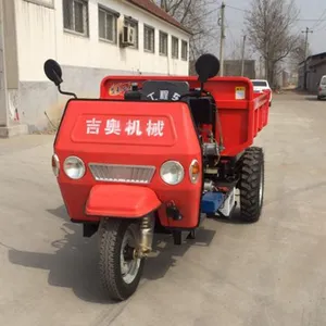 建筑工地柴油三轮车农用电动三轮车工地砂石液压翻斗车厂家直销