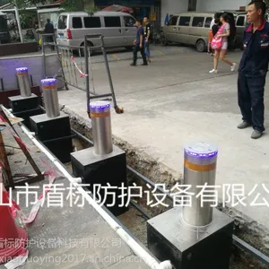 304不锈钢电动升降柱,景区大门拦车防撞升降柱,自动隔离路桩,交通警示路障